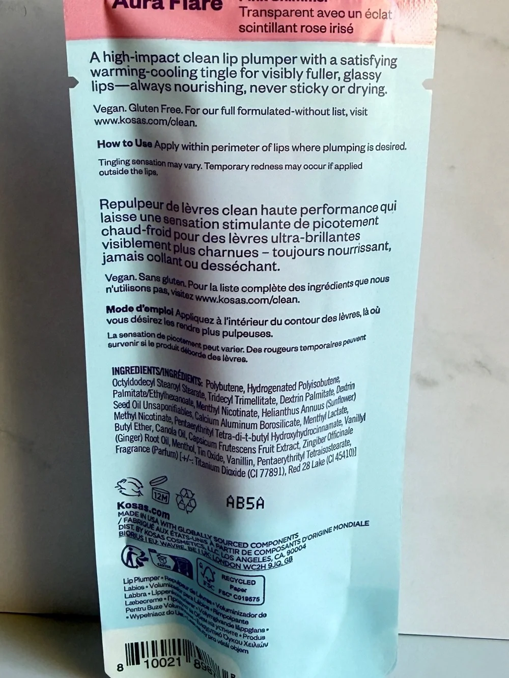 NEW Kosas Lip Pulse Glassy Lip Plumper | Full Size | Sealed